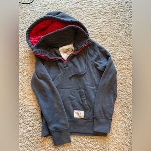 Hollister 1/4 Zip Sweatshirt / Hoodie Sz S